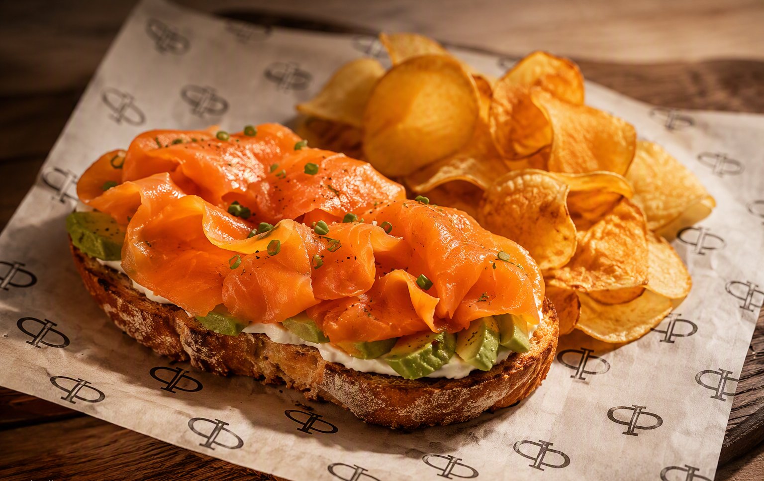 Tosta de salmón
